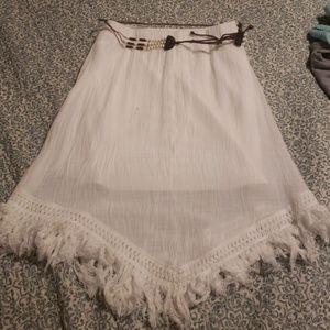 White skirt